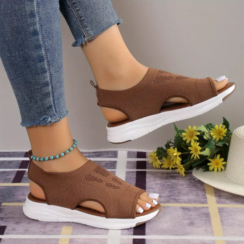 Orthopädische Damen Sandalen mit Fußgewölbestütze | Dämpfend, leicht &amp; bequem | Für Alltag, Arbeit &amp; Freizeit