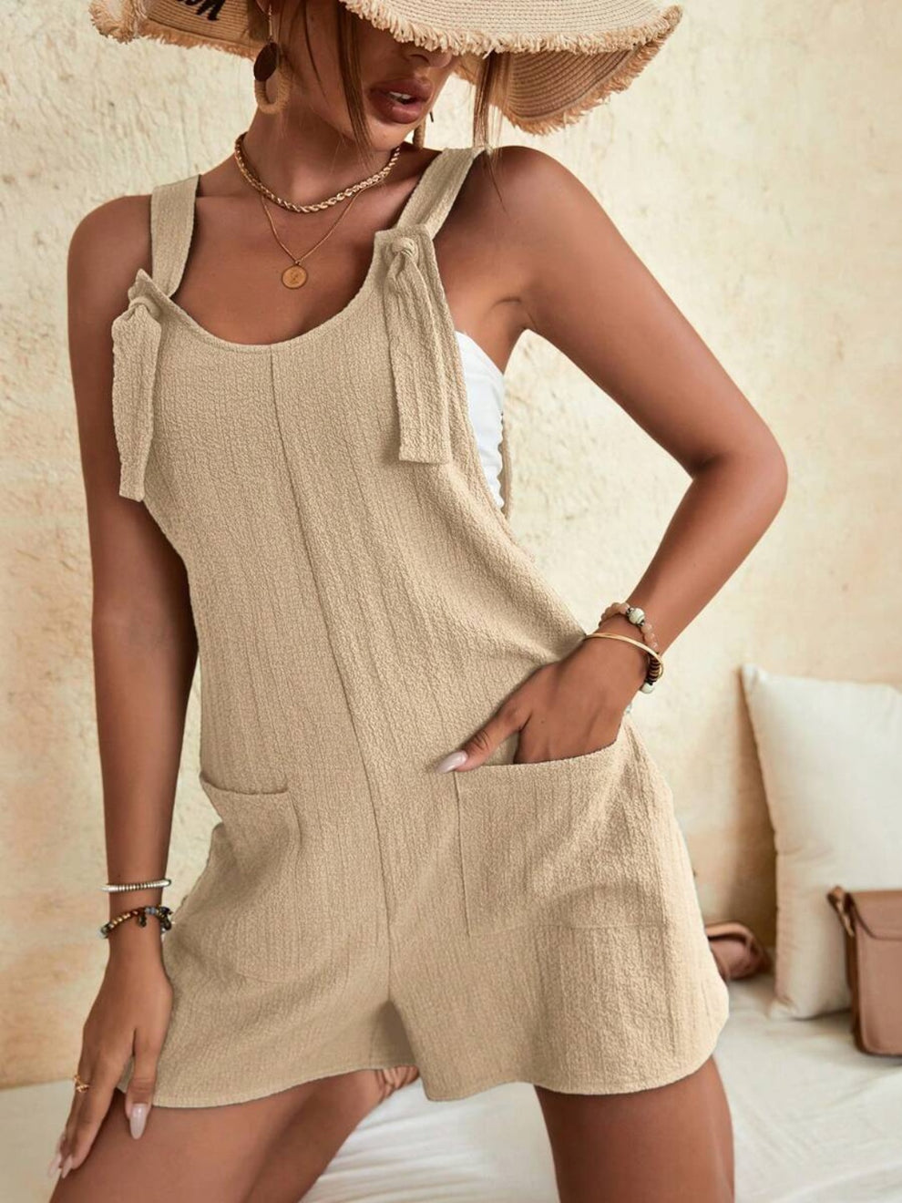 Women’s summer jumpsuit | Light &amp; breathable | Adjustable straps | With pockets
