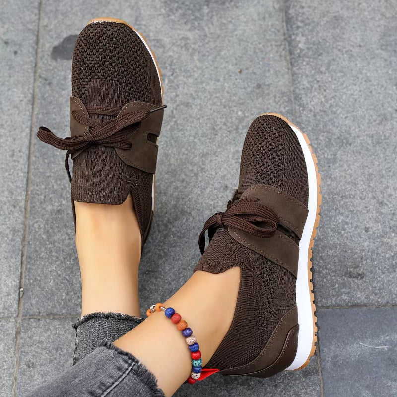 Damen Mesh-Sneaker | Atmungsaktive Freizeitschuhe mit dämpfender Komfortsohle für Alltag und Spaziergänge