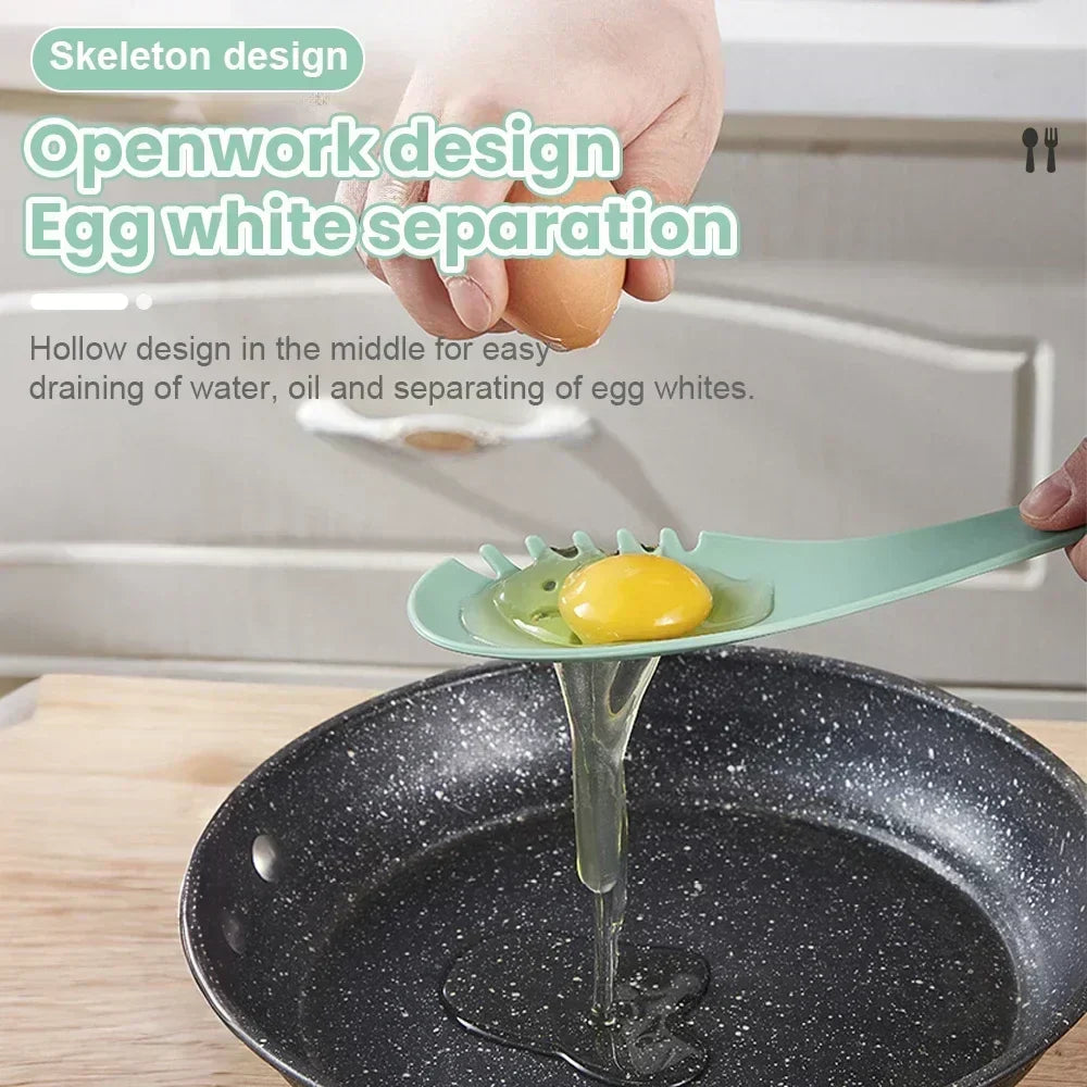 Pince de cuisine 3-en-1 | Outil multifonction pour cuisiner &amp; servir | Résistant à la chaleur &amp; léger | Tong pratique
