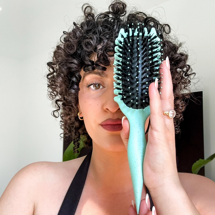 Spazzola per ricci con setole in nylon resistenti al calore | Definisce ricci e onde con effetto anti-crespo | Delicata, per tutti i tipi di capelli