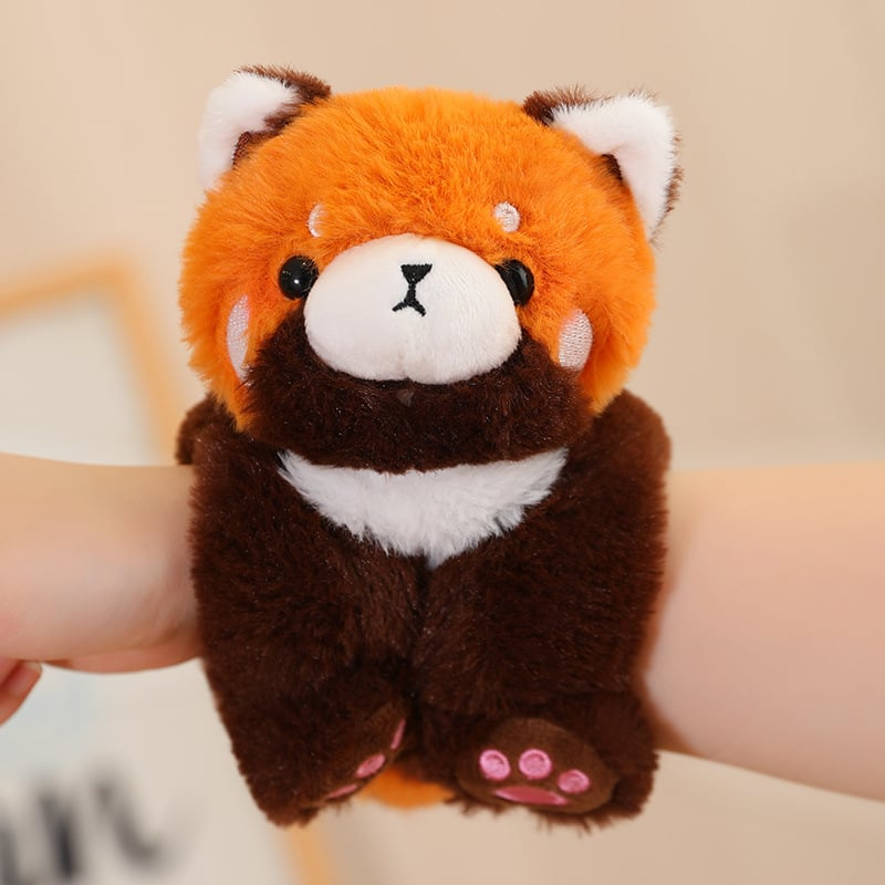 Plüsch Schnapp-Armband mit Cartoonfigur | Weiches Stoffarmband | Lustiges Kinderaccessoire | CharmeManschette