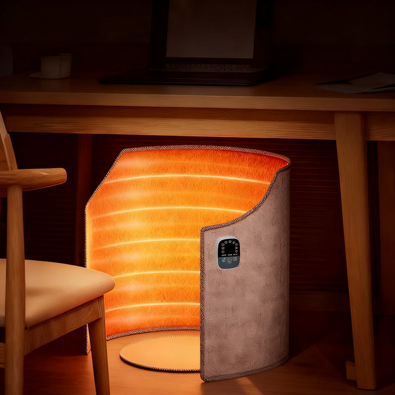 USB Fußwärmer mit Temperaturregelung | Elektrisches Fußheizkissen mit mehreren Heizstufen für Büro, Homeoffice und Zuhause