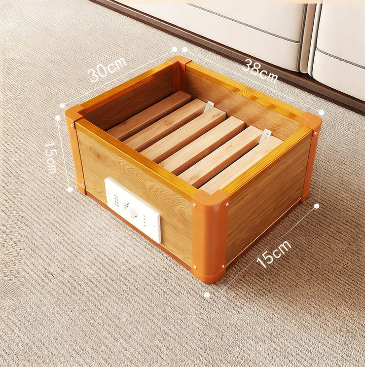 Elektrischer Fußwärmer 45–65 °C | Fußheizung mit mehreren Wärmestufen und isolierenden Heizplatten für Zuhause und Büro