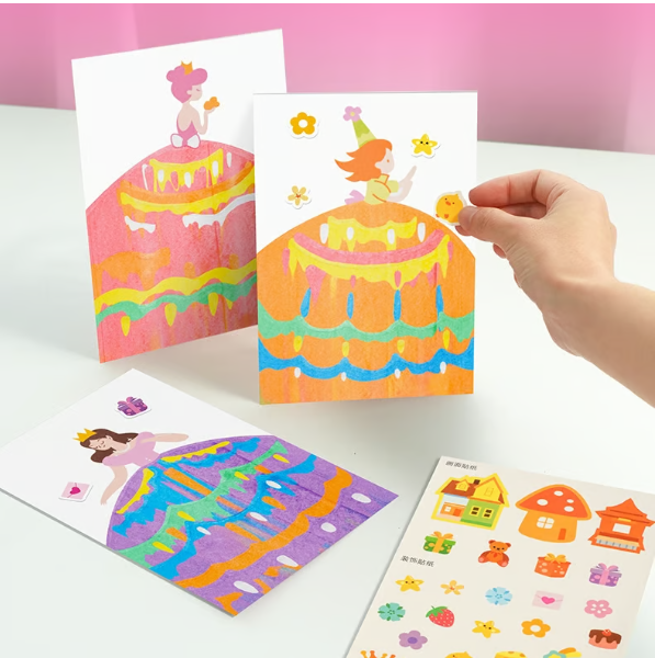 Kinder Rakel-Malkit | Kreatives Malen &amp; Zeichnen | Farben, Stifte &amp; Papiere inklusive, altersgerecht 3–6 Jahre