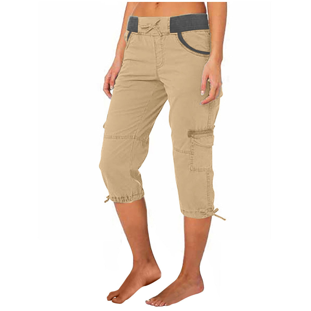 Damen Weitbein-Hose | A-Linien Hose aus Baumwolle mit verstellbarer Taille und lockerer Passform
