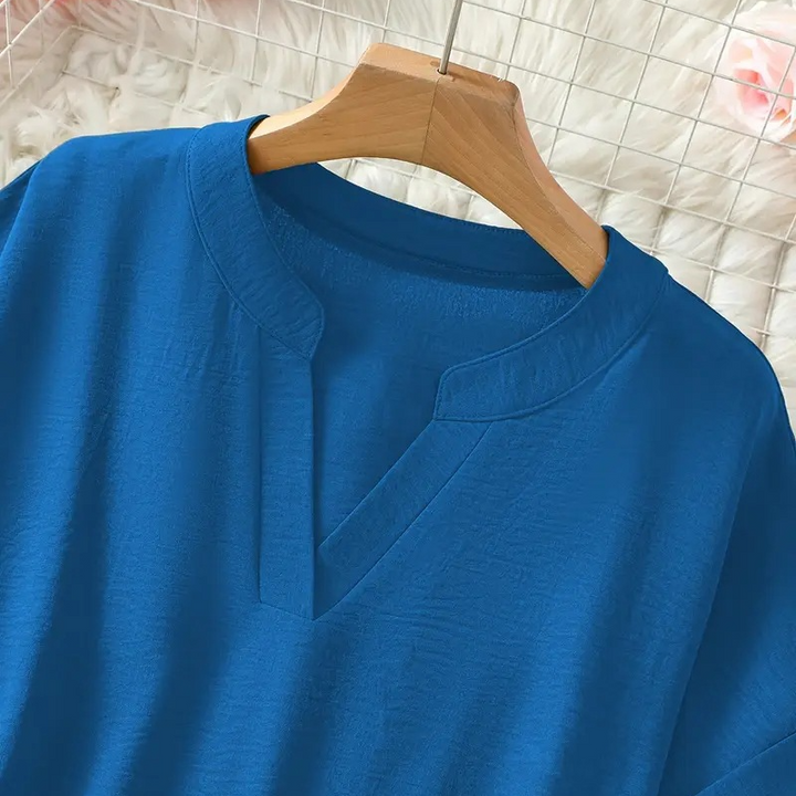 Damenbluse | Leichte atmungsaktive Bluse mit lockerem Schnitt