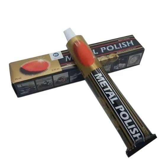 Metallpolitur-Creme für Chrom &amp; Edelstahl | Entfernt Oxidation, Anlauf &amp; Wasserflecken | Bringt Hochglanz zurück | Für Auto, Bad &amp; Küche