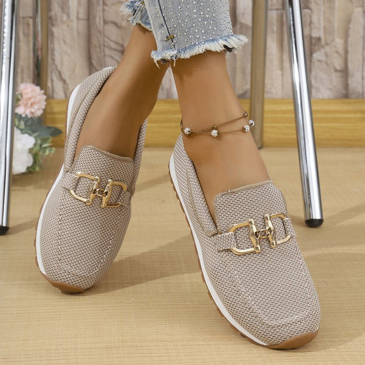 Damen Canvas Sneaker | Atmungsaktive Low Top Freizeitschuhe mit flacher Sohle für Alltag und Freizeit