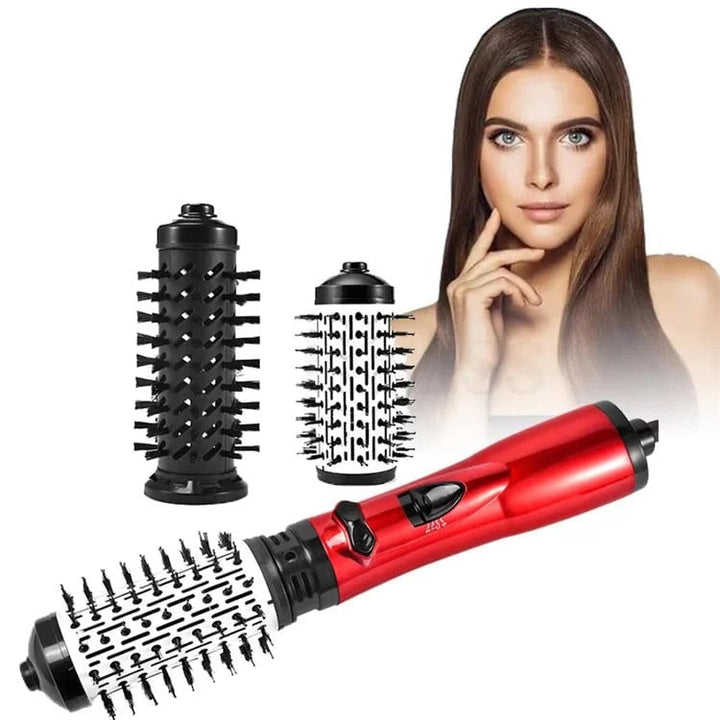 Forgó hajszárító kefe (Hot Air Brush) | Volumen + simítás + könnyű hullámok egy lépésben | Gyors száradás, kevesebb frizz | Otthoni és utazási használatra