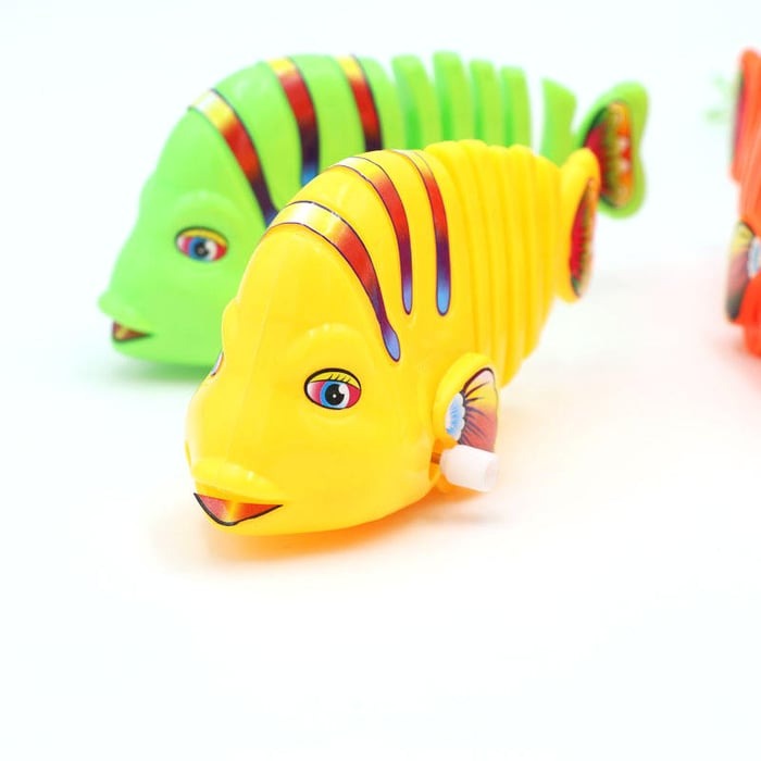 Giocattolo da pesca a molla per bambini | Rotazione a 360° e movimenti acrobatici | Plastica resistente | Carino come regalo