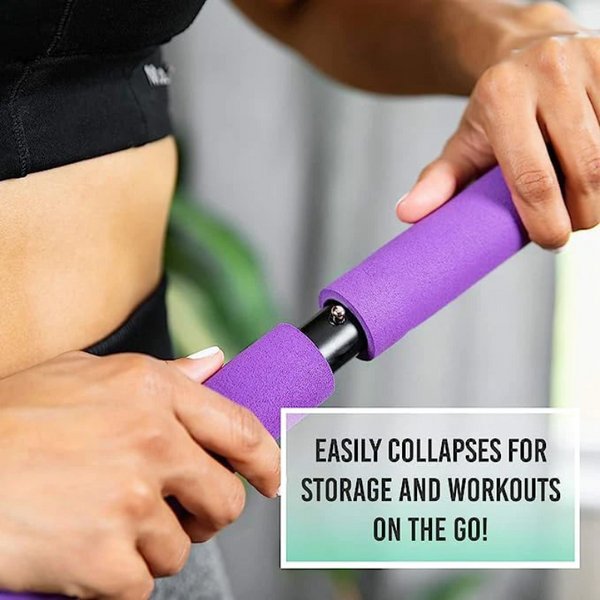 Pilates Widerstandstrainer für Ganzkörper-Workouts in Minuten – PowerSculpt Pro | Einstellbarer Widerstand | Für Anfänger bis Profis