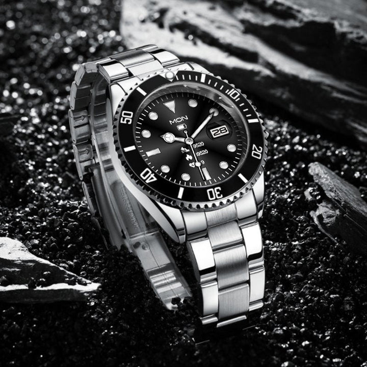 Montre connectée écran HD 1,28 pouce | Lunette rotative &amp; appels Bluetooth | Fréquence cardiaque, sommeil, modes sport, bracelet acier inoxydable
