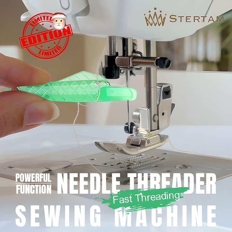 Threader sewing machine tool | Quick needle threading with built-in blade | Compact clip-on design | For fast sewing