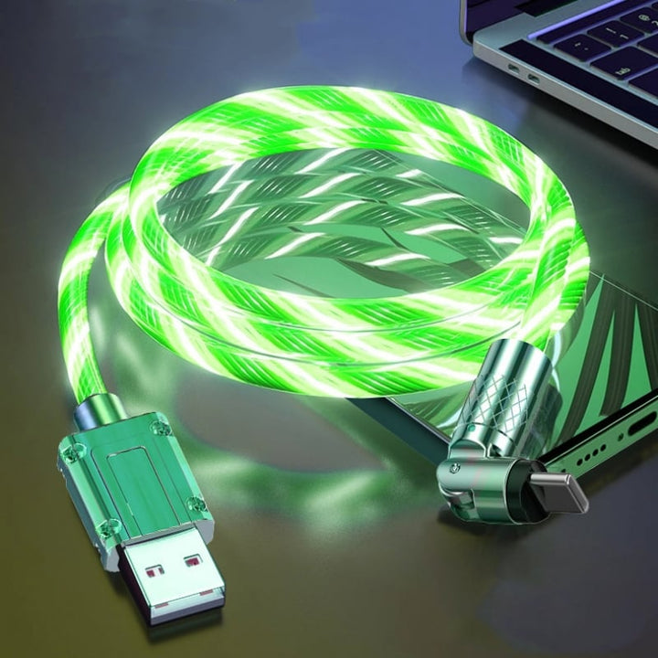 GlowLink - 540° Rotatable Fast Charging Cable with Lighting