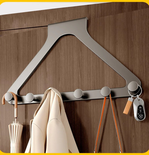 Wandhaken bohrfrei dreieckig | Platzsparend für Tür &amp; Wand | Stabil für Mäntel, Taschen &amp; Hüte | Ordnung ohne Löcher