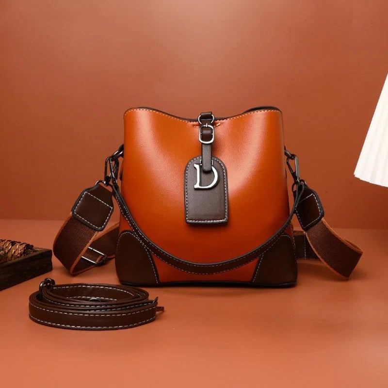 Damen Schultertasche Retro aus PU 21×19×12 cm | Mehrere Fächer &amp; Magnetverschluss | Verstellbare Riemen, viele Farben