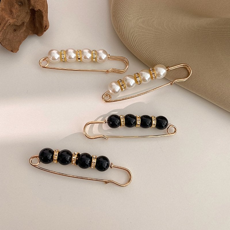GleamPin – Spilla elegante con strass e perle