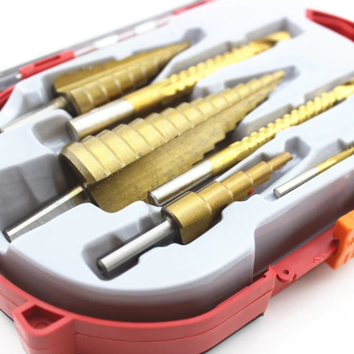 BladeForce Pro – PräBohrkrone Set 6-tlg. mit Titanbeschichtung – präzise, saubere Bohrlöcher | Für Metall, Holz, Kunststoff &amp; Mauerwerk | Robustzise Schnitte für jedes Projekt