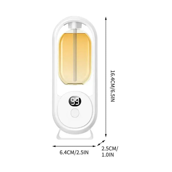 Automatischer Raumduftspender | Kabelloser Aroma-Diffuser mit 5 Sprühstufen, Stimmungslicht und USB-Ladung