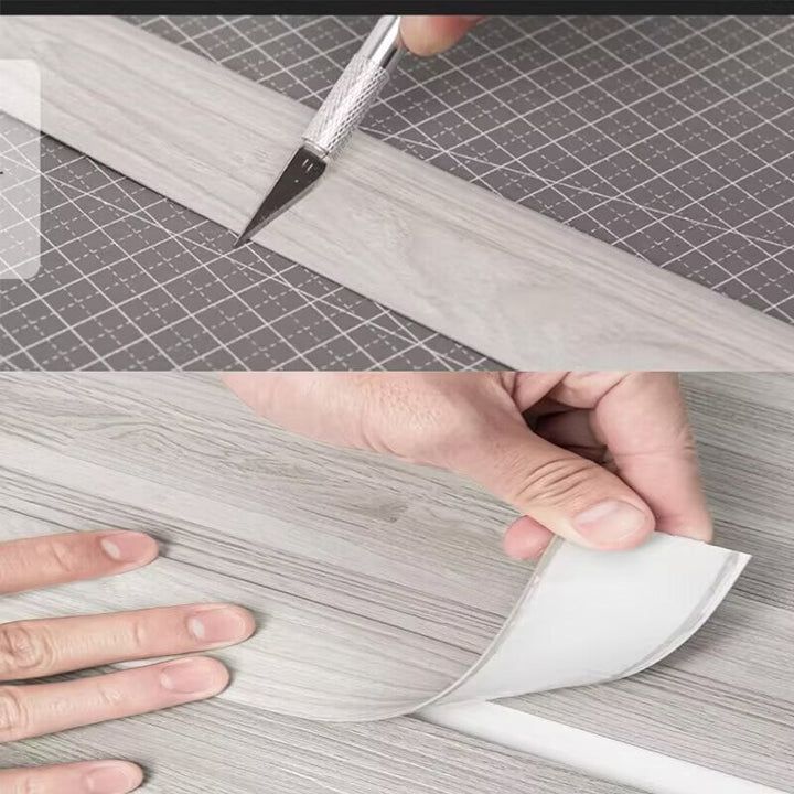 Selbstklebende Bodenübergangsleiste | Flexible PVC Übergangsleiste für Türschwellen &amp; Bodenübergänge | GlideSeal