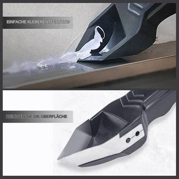 3-in-1 Glaskleber- &amp; Rückstandsschaber | Präzisions-Reinigungswerkzeug für Glas, Kleber &amp; Aufkleber | Ergonomisch &amp; langlebig
