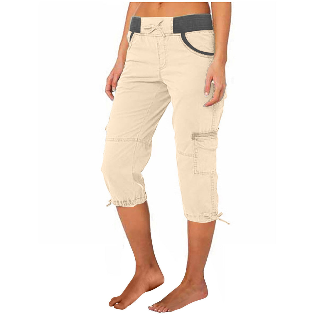 Damen Weitbein-Hose | A-Linien Hose aus Baumwolle mit verstellbarer Taille und lockerer Passform