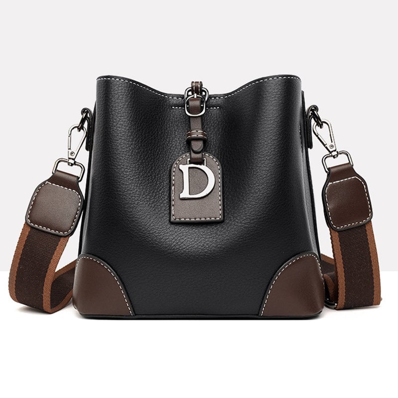 Damen Schultertasche Retro aus PU 21×19×12 cm | Mehrere Fächer &amp; Magnetverschluss | Verstellbare Riemen, viele Farben