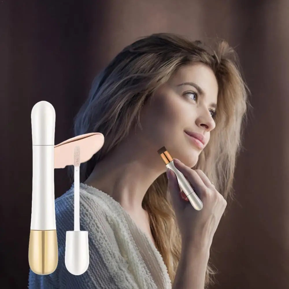 2-in-1 foundation stick + anti-wrinkle concealer 7 g | High coverage &amp; waterproof | With brush | 3 shades