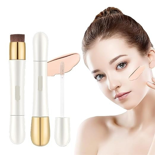 2-in-1 foundation stick + anti-wrinkle concealer 7 g | High coverage &amp; waterproof | With brush | 3 shades