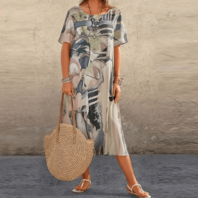Elizabeth – Robe élégante à motif floral