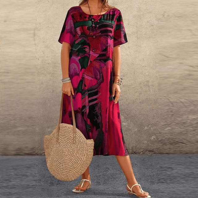 Elizabeth – Robe élégante à motif floral