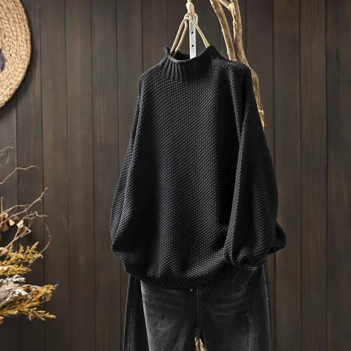 Damen Strick Rollkragenpullover | Weicher gestrickter Pullover mit hohem Kragen für Alltag, Freizeit und vielseitige Looks