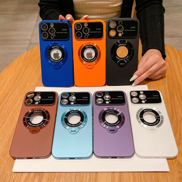 Magnetic iPhone Case | Compatible with wireless charging | Integrated stand, camera lens protection | Anti-fingerprint, clear PC