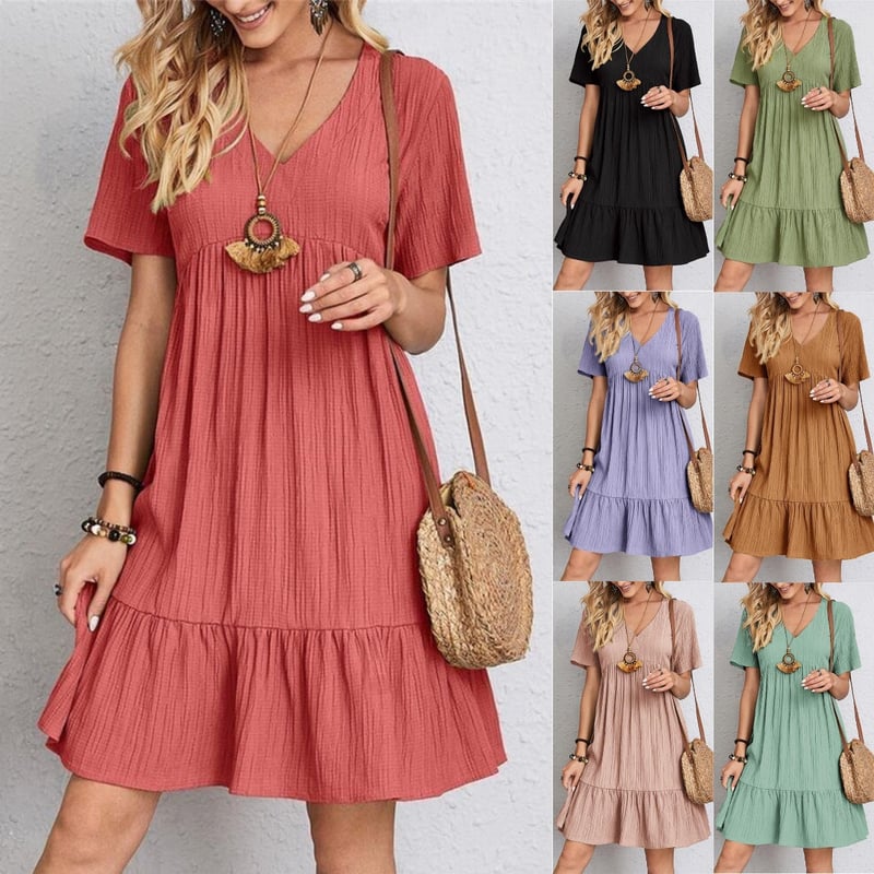 Damen Bluse mit V-Ausschnitt | Elegantes Retro-Top aus leichter, atmungsaktiver Stoffqualität | Lockeres Oberteil für Alltag &amp; Freizeit
