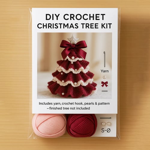 TwinkleStitch – Kit de crochet fait main pour sapins de Noël