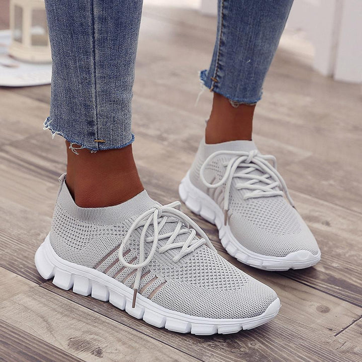 Orthopädische Damen-Sneaker mit Dämpfung | Atmungsaktiv &amp; leicht | Ergonomische Unterstützung | Für Alltag, Arbeit &amp; Spaziergänge