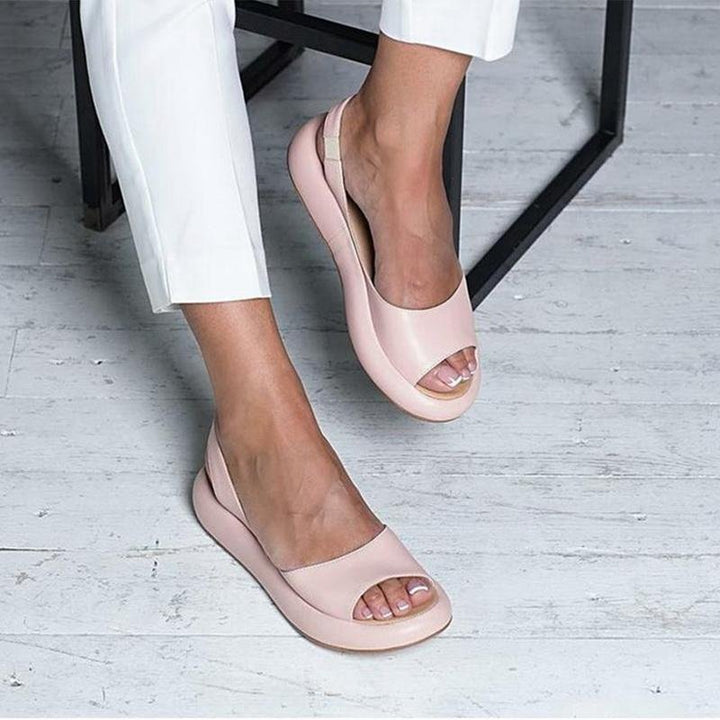 Orthopädische Damen Sandalen mit Fußbett | verstellbarer Riemen &amp; stoßdämpfende Sohle | rutschfest, leicht &amp; bequem