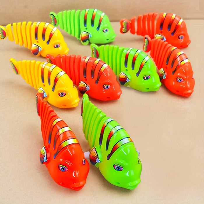 Giocattolo da pesca a molla per bambini | Rotazione a 360° e movimenti acrobatici | Plastica resistente | Carino come regalo