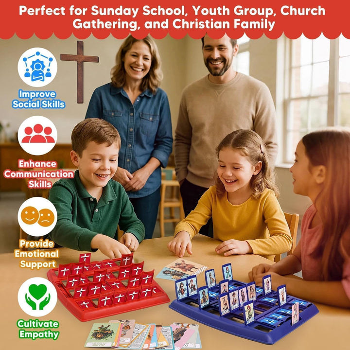 Christliches Familienspiel für Gemeinsame Glaubensgespräche | Bibel Quiz &amp; Gesprächsspiel | Für Familien, Gruppen &amp; Gemeindetreffen