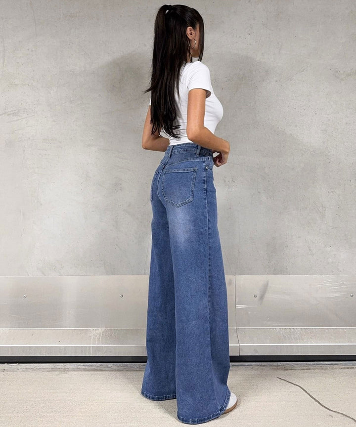 Wide Leg Jeans Damen | Extra Wide Leg Stretch Jeans
