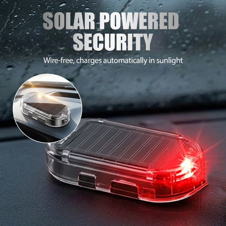Solar LED Auto Alarmleuchte | Blinkende Sicherheitsanzeige für Auto | Automatischer Nachtsensor | Solar &amp; USB-Aufladung | 2er- oder 4er-Set