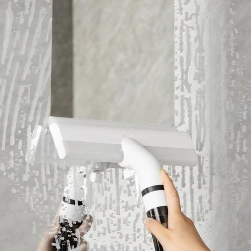 Nettoyeur de vitres 3-en-1 avec spray, raclette &amp; absorption d&