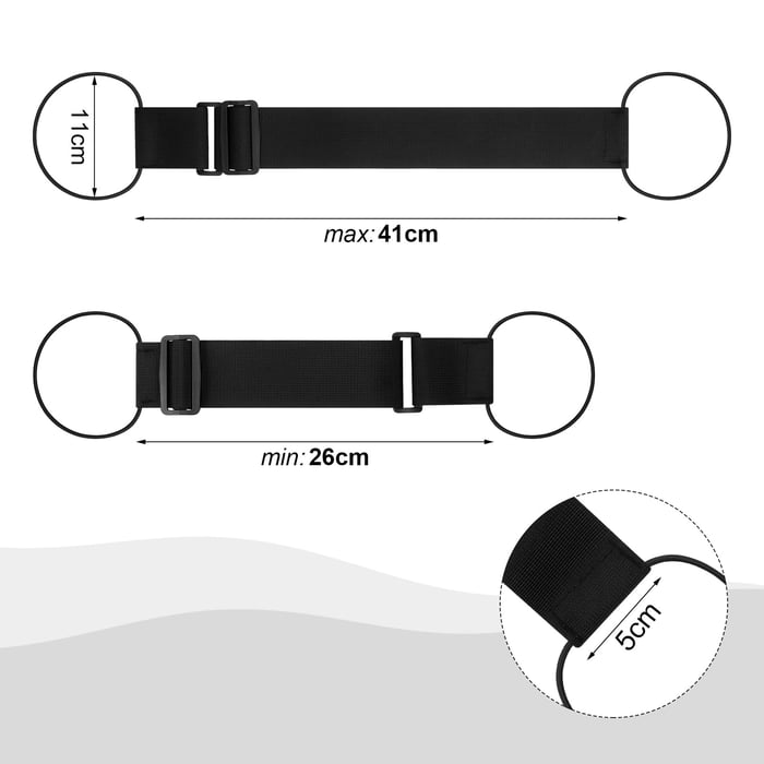 Luggage strap for suitcase – anti-slip strap to secure bags | Adjustable, ultra-light &amp; compact | Ready in seconds