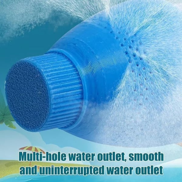 Wasserspritzspielzeug mit Feuerwerks-Effekt | Pump-Design zum Ziehen &amp; Spritzen | Extra großes Wasservolumen | 45 cm | ab 3 Jahren