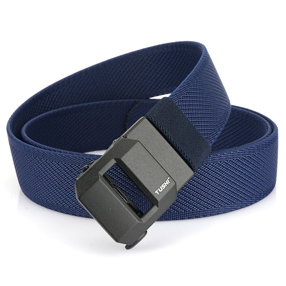 Ceinture EDC en nylon avec cliquet et fermeture rapide | Réglable sans palier pour un ajustement parfait | Ceinture tactique résistante pour travail et extérieur