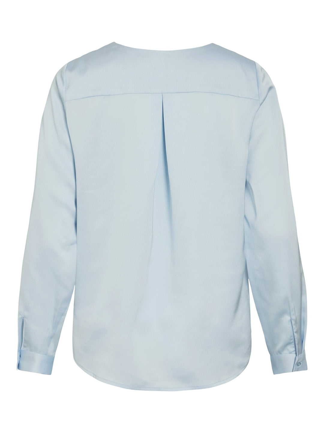 Damen Bluse | Elegante Bluse mit V-Ausschnitt, langen Ärmeln und glänzender Optik