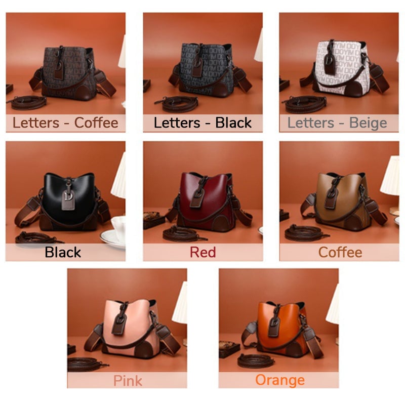 Damen Schultertasche Retro aus PU 21×19×12 cm | Mehrere Fächer &amp; Magnetverschluss | Verstellbare Riemen, viele Farben