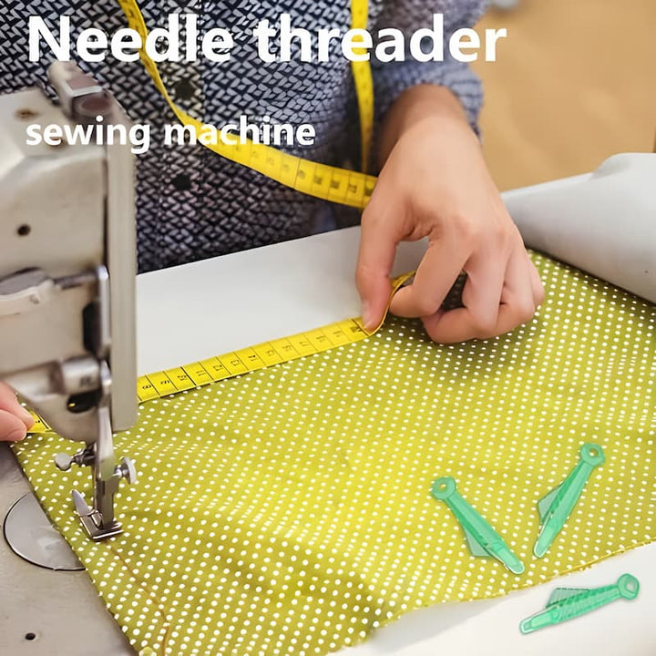 Threader sewing machine tool | Quick needle threading with built-in blade | Compact clip-on design | For fast sewing