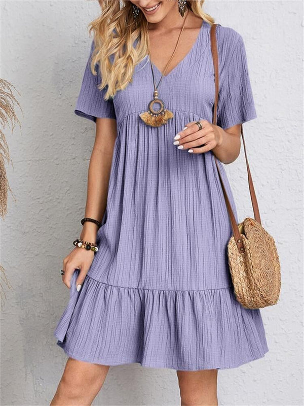 Damen Bluse mit V-Ausschnitt | Elegantes Retro-Top aus leichter, atmungsaktiver Stoffqualität | Lockeres Oberteil für Alltag &amp; Freizeit